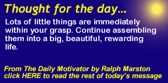 The Daily Motivator: Thought for the Day